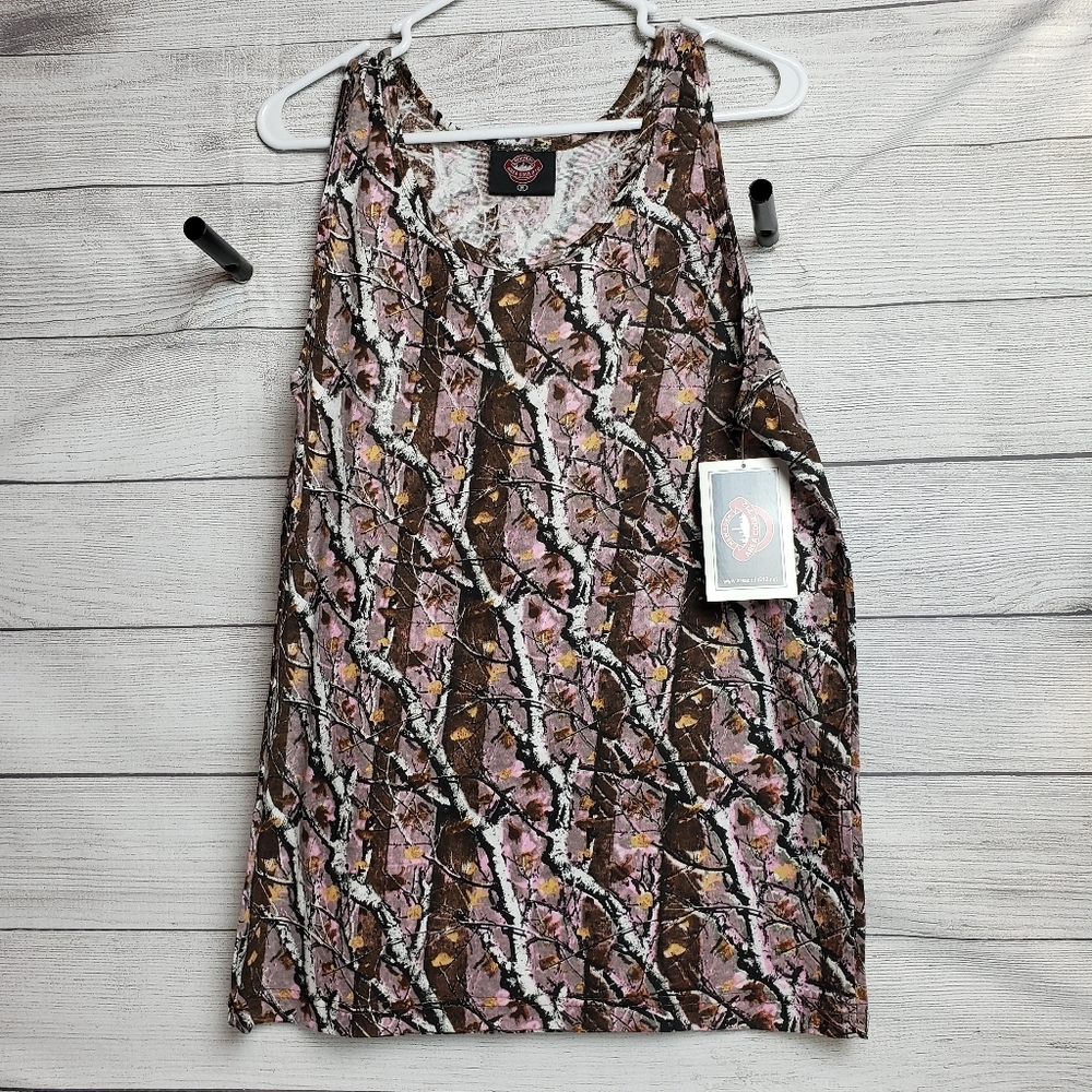 New York NY Area Code 212 Pink NE‎ Camo Tank Women's Medium